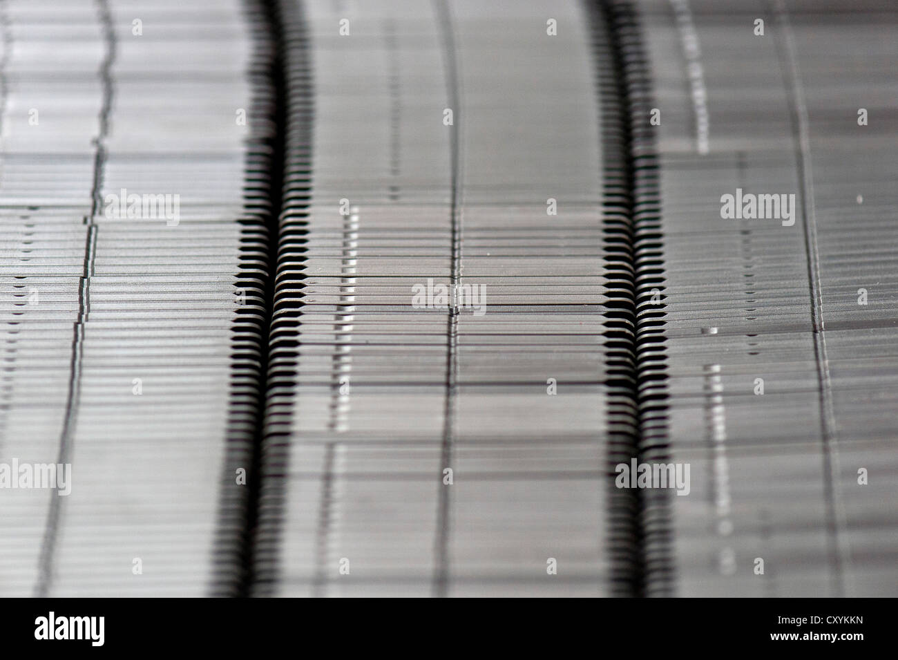 Stacked slide mounts, CS system Stock Photo