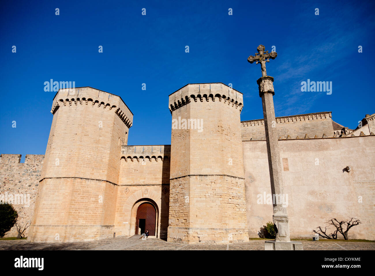 Poblet Monastery, part of the Cistercian Route in Tarragona, Catalonia, Spain, Europe Stock Photo