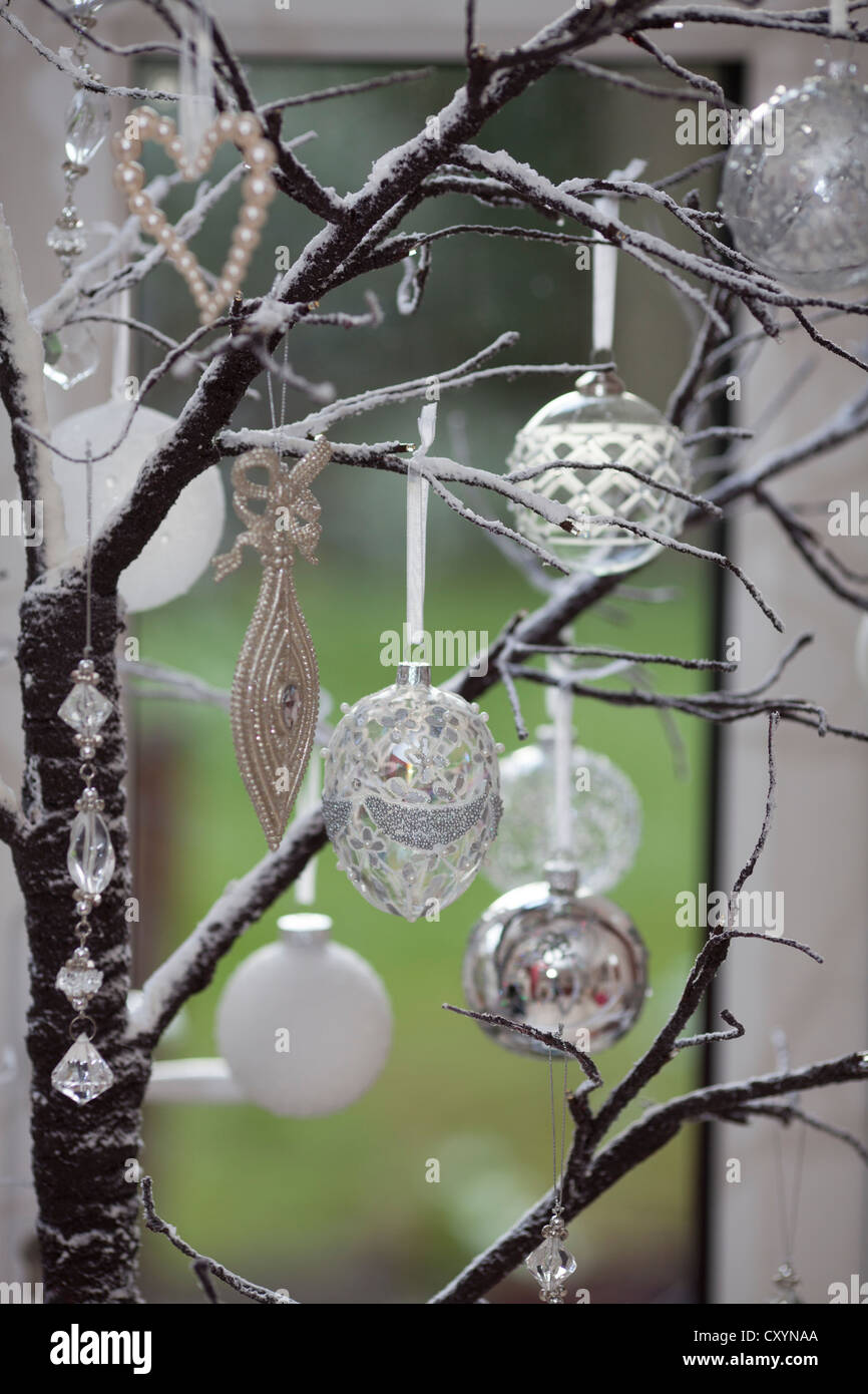 Glass Christmas decorations Stock Photo Alamy