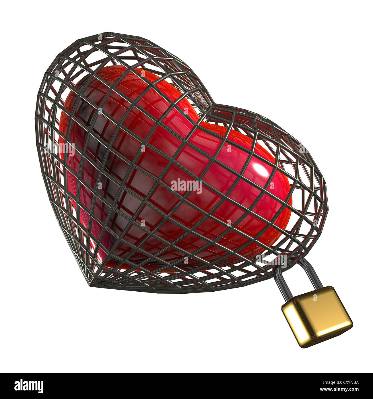 Heart in a cage hi-res stock photography and images - Alamy