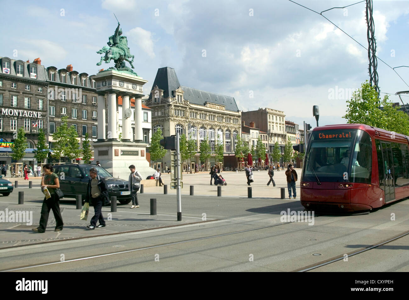 Statue Of Vercingetorix Place De Jaude Square Clermont