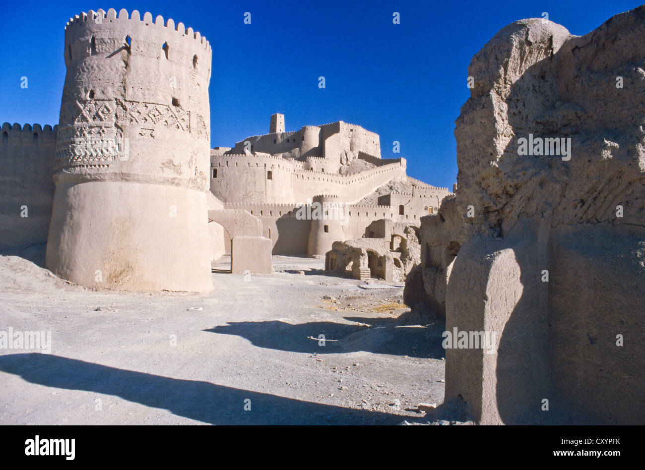The Arg-é Bam, Bam citadel, UNESCO World Heritage Site, destroyed by an earthquake in 2003, Bam Kerman, Iran, Asia Stock Photo
