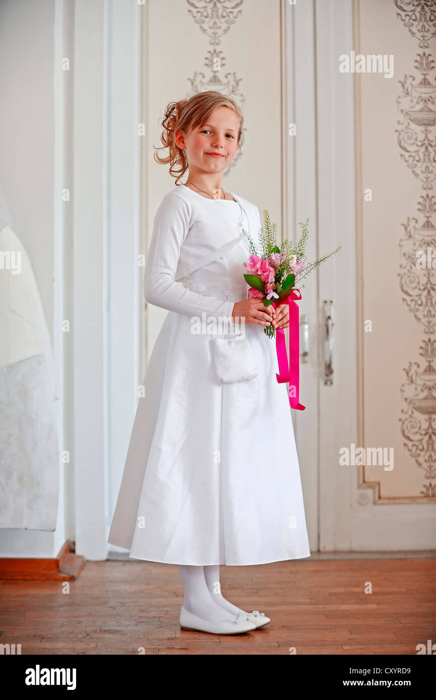 White dress cheap age 8