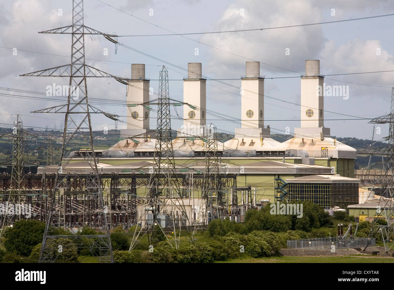 Gas fired power station at Connahs Quay Queensferry Stock Photo Alamy