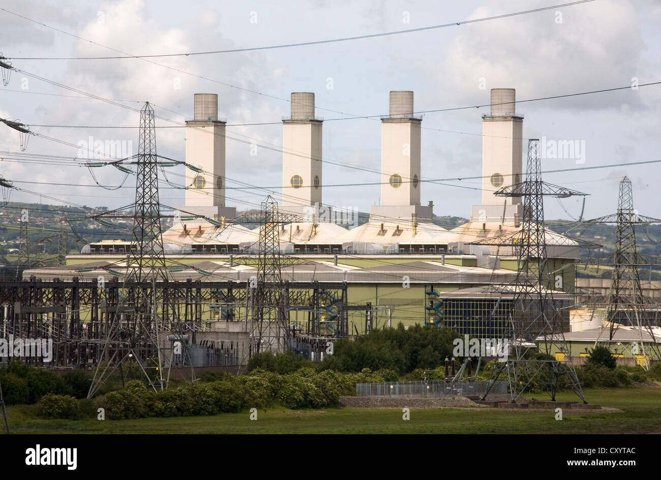 Gas fired power station at Connahs Quay Queensferry Stock Photo Alamy