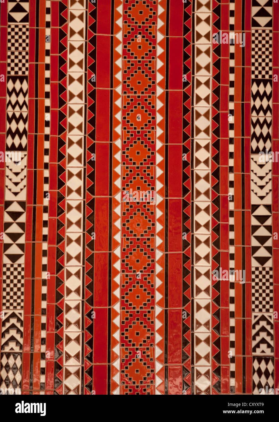 Colorful Arabic Styled Ceramic Tile In Sultan Qaboos Grand Mosque