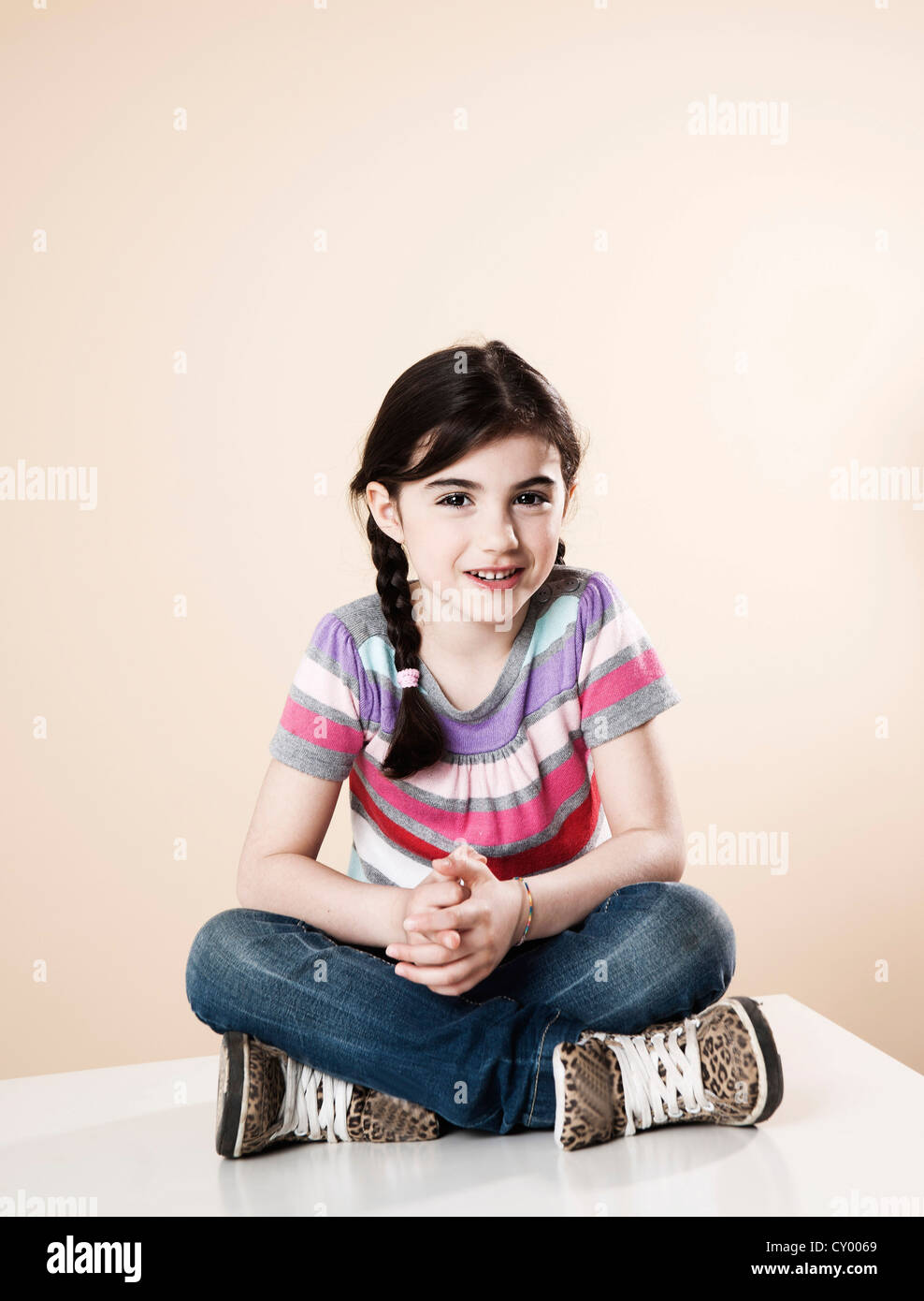 Year old girl sitting legs hi-res stock photography and images - Alamy