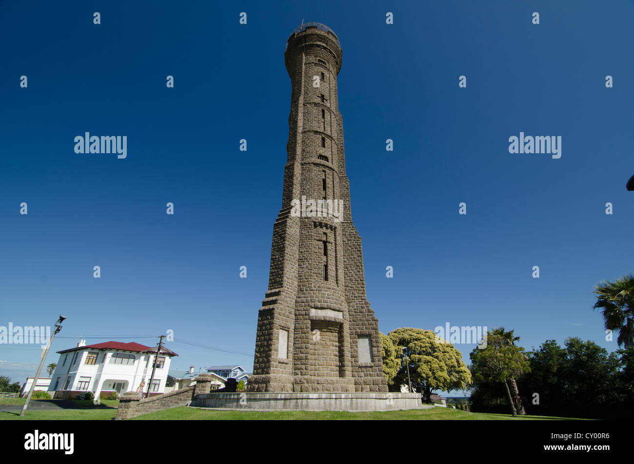 Durie Hill Memorial Tower, 34 meters high, Wanganui, North Island, New Zealand Stock Photo Alamy