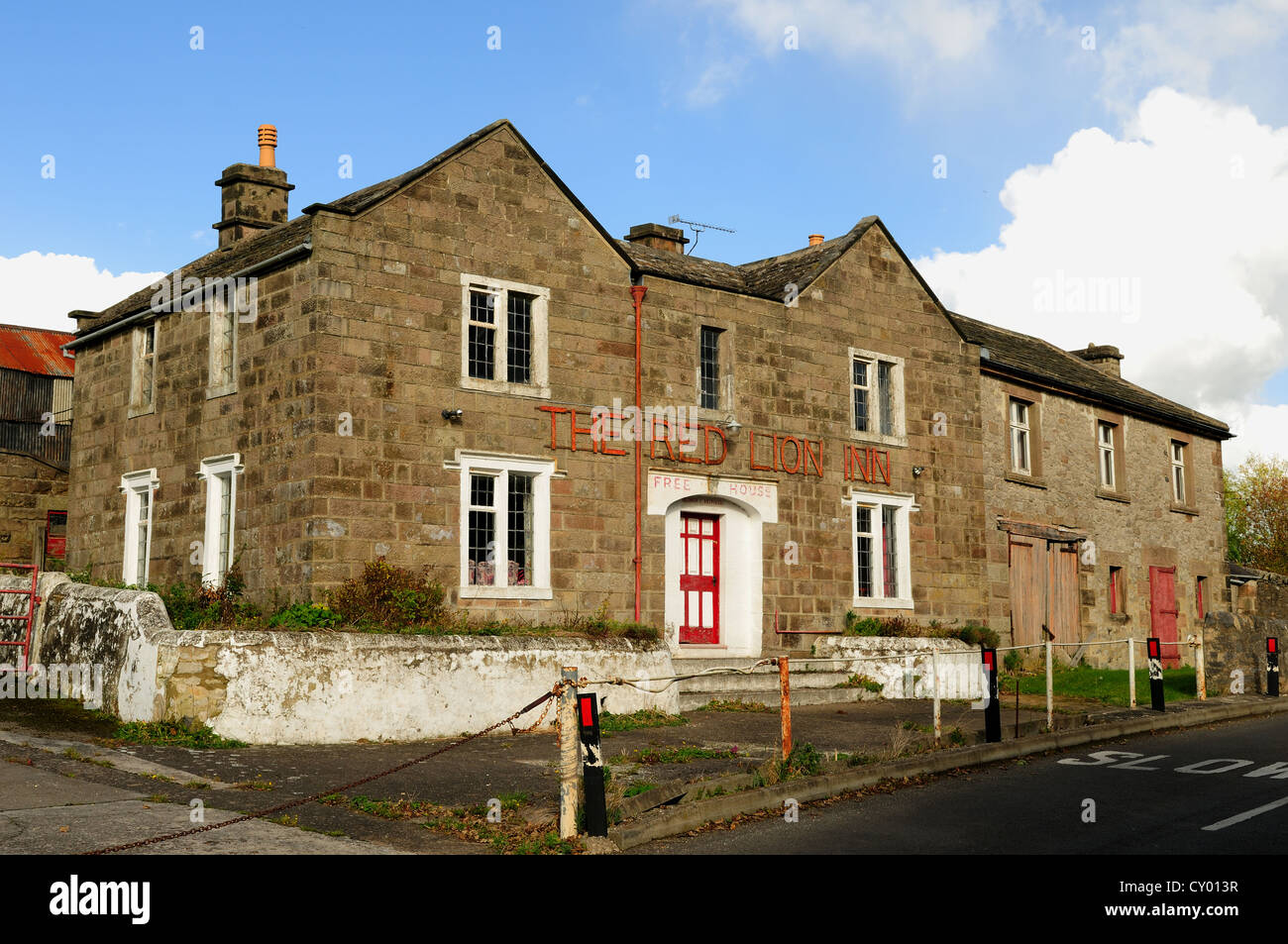 The Red Lion ,Wensley, Derbyshire. Stock Photo