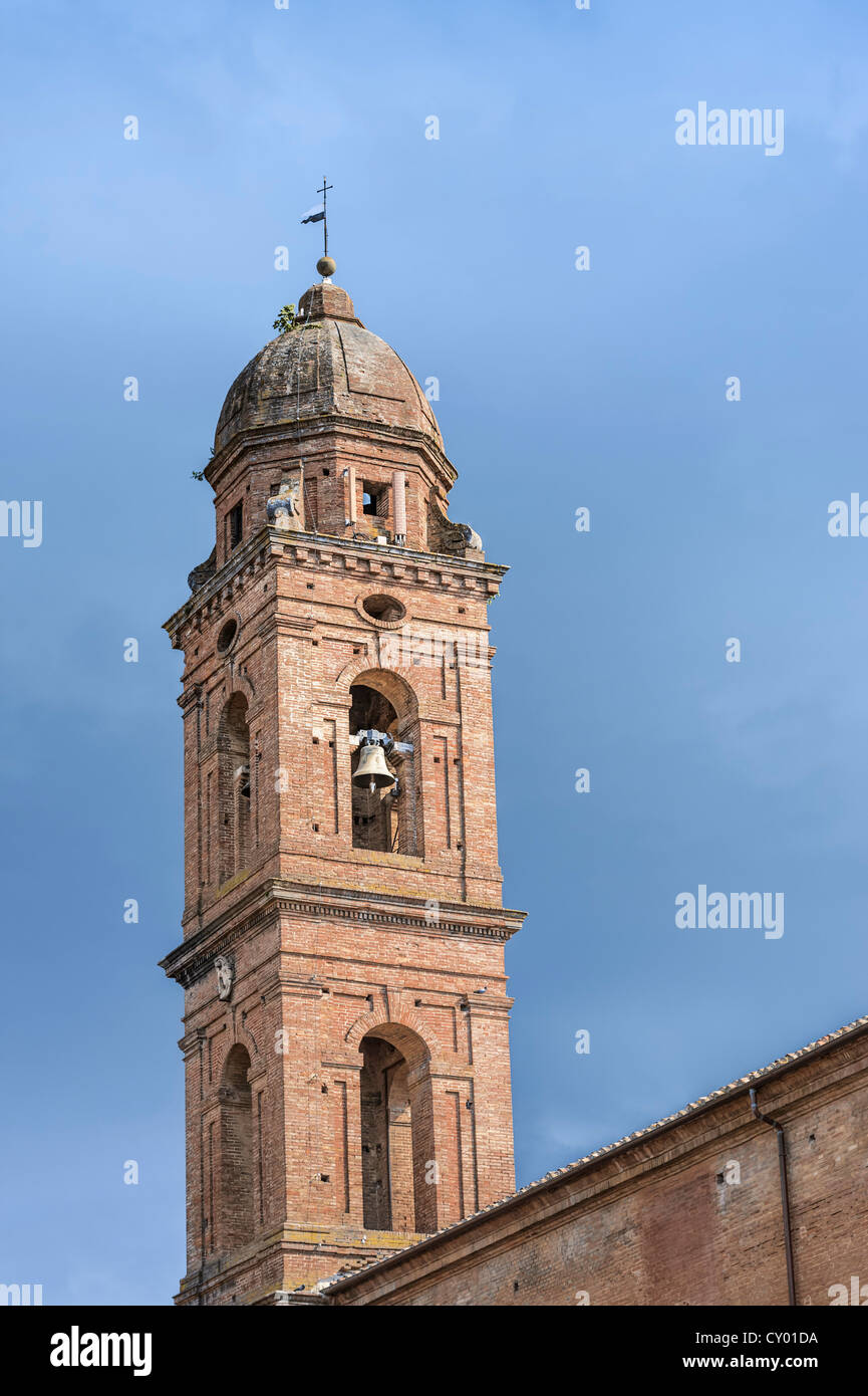 Steeple, historic district, Siena, Tuscany, Italy, Europe Stock Photo