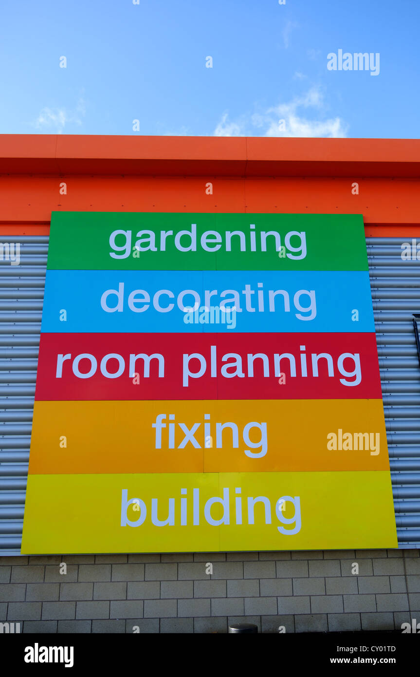 B&Q DIY Superstore,Chesterfield Derbyshire Stock Photo - Alamy