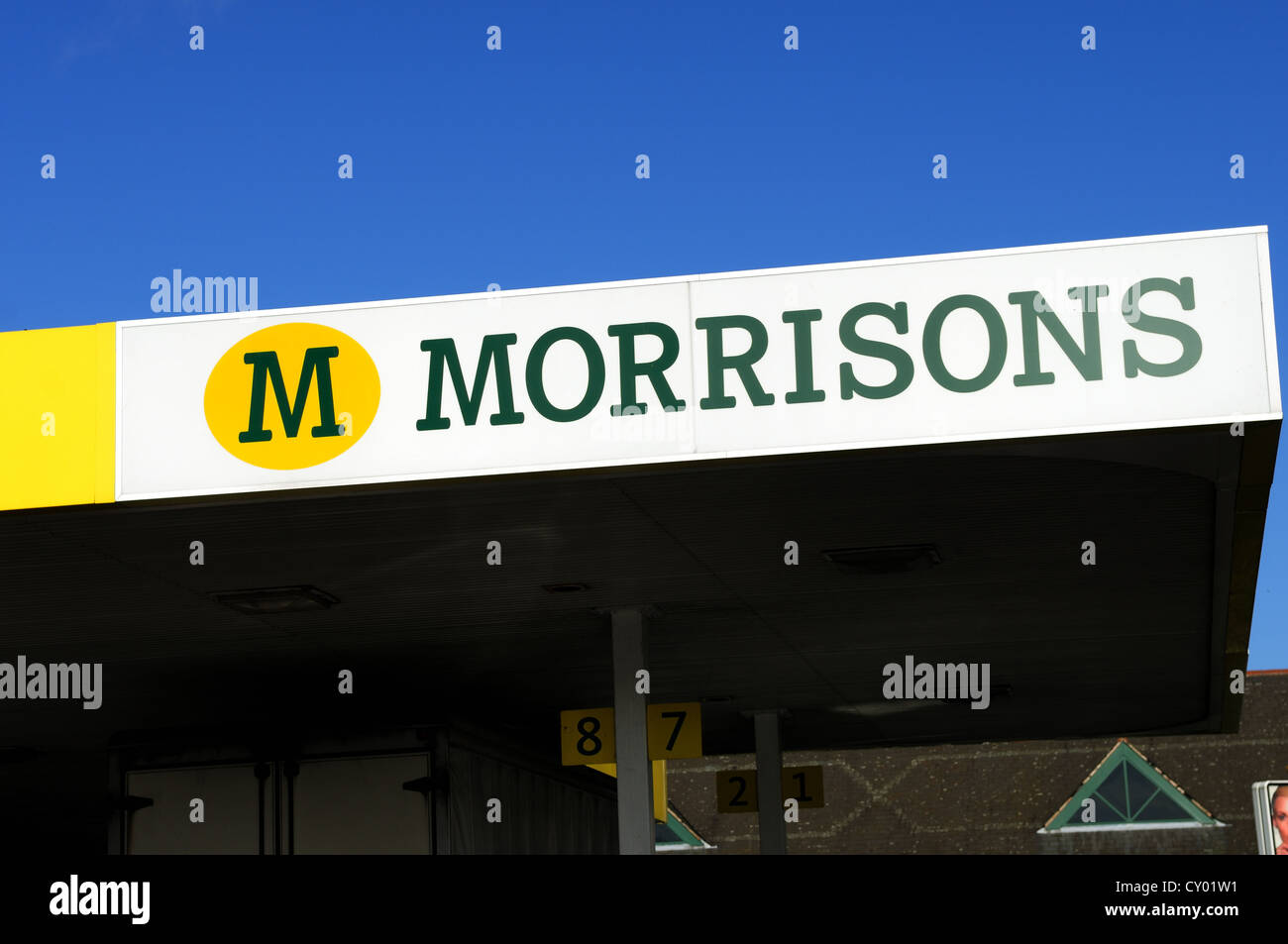 Morrisons Fuel Station.Sutton-In-Ashfield . Stock Photo