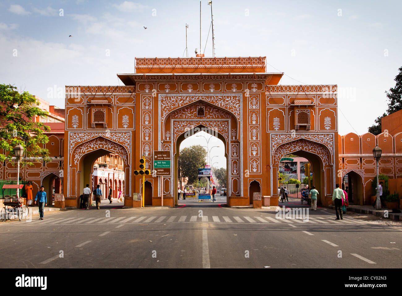New Gate, Jaipur, Rajasthan, India, Asia Stock Photo