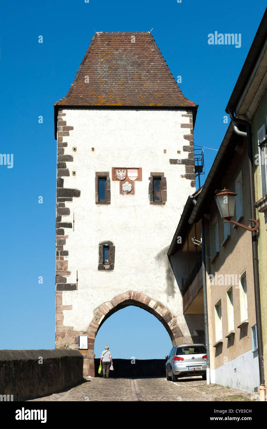 Hagenbach town gate, tower, Breisach, Baden-Wuerttemberg Stock Photo