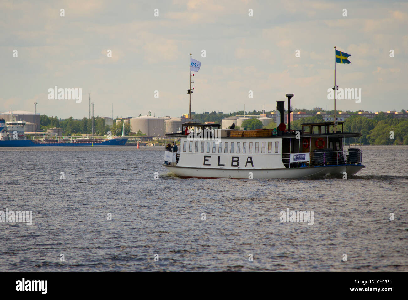 100 year old ferryboat, named Elba. Vasteras, Sweden Stock Photo - Alamy