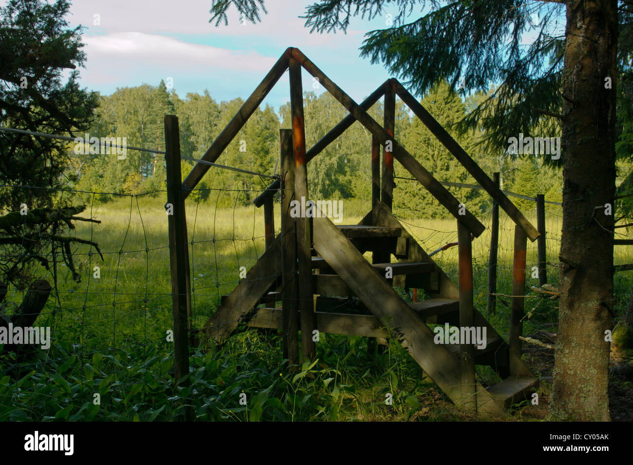 Ladder over fence hires stock photography and images Alamy