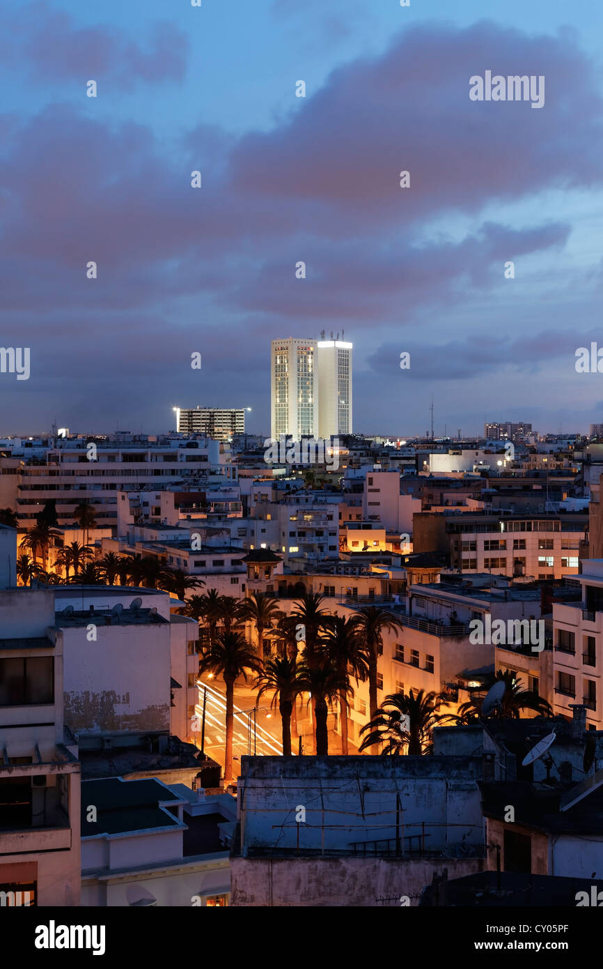 Cityscape of Casablanca, Grand Casablanca, Morocco, Maghreb, Africa Stock Photo