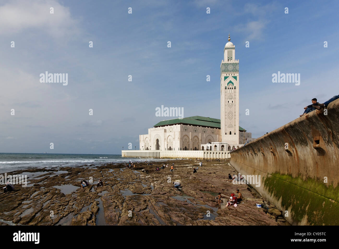Hassan II Mosque, Casablanca, Grand Casablanca, Morocco, Maghreb, Africa Stock Photo