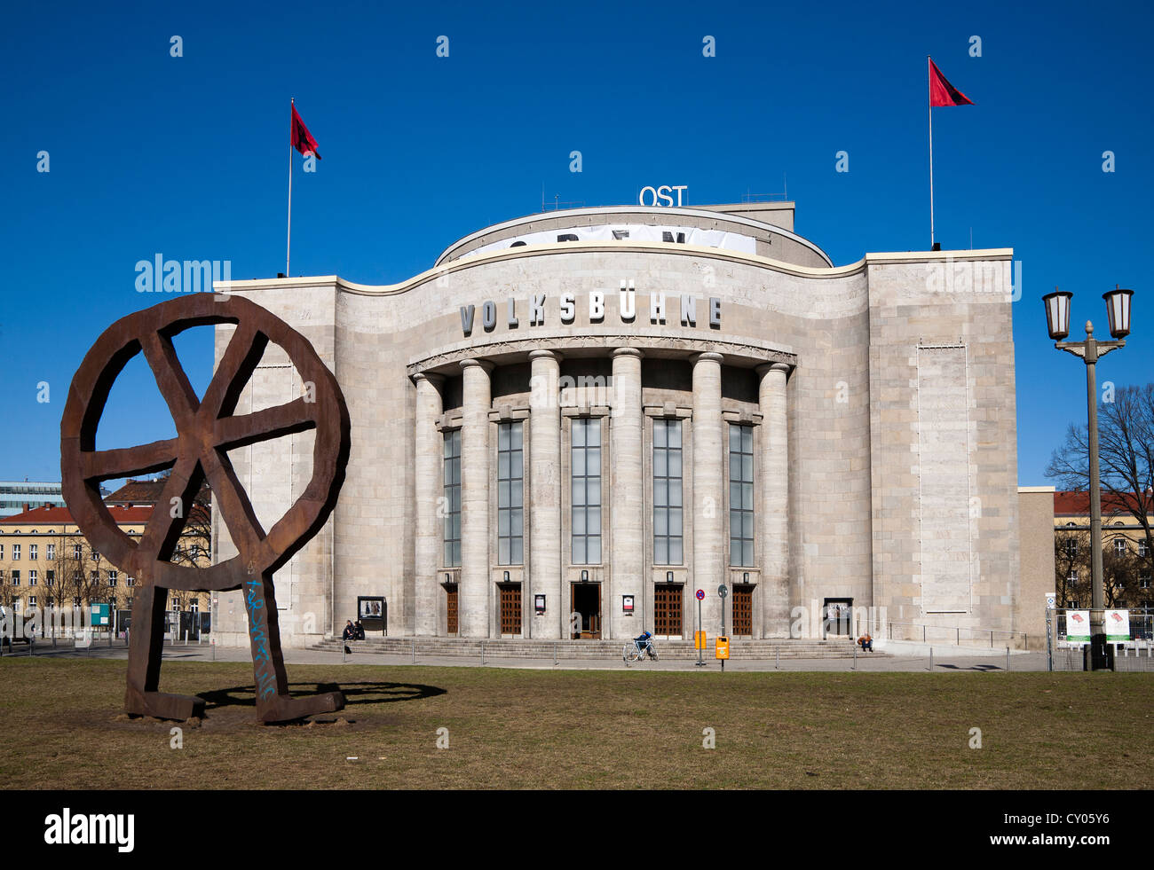 Volksbuehne theatre in RosaLuxemburgPlatz square, Mitte quarter, Berlin Stock Photo Alamy