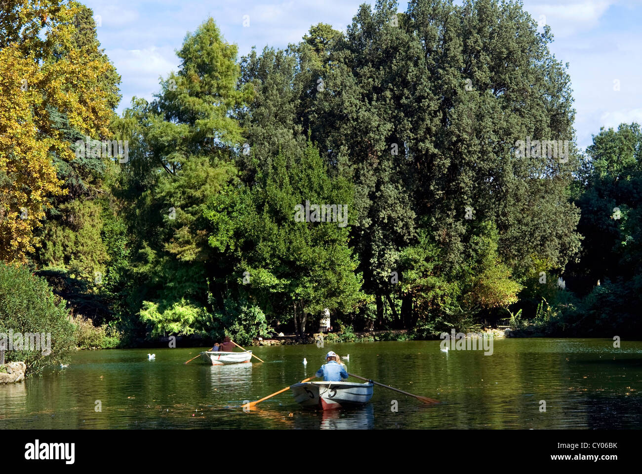 Lake in Villa Giulia Garden, Rome, Latium, Lazio, Italy Stock Photo