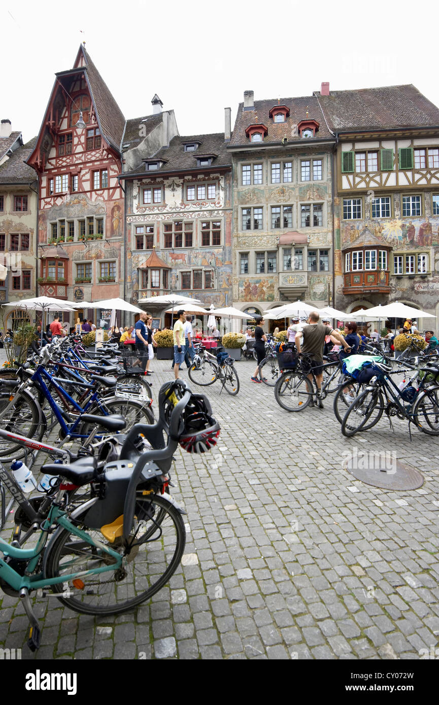 Market square, Stein am Rhein, Switzerland, Europe Stock Photo Alamy