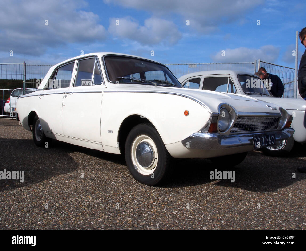 White 1964 Ford Consul Consair Stock Photo