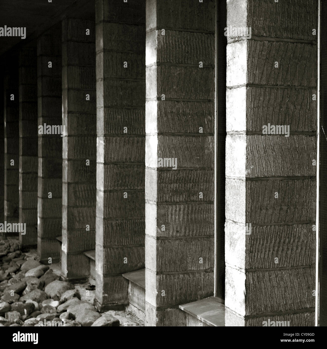concrete blocks in a building Stock Photo Alamy
