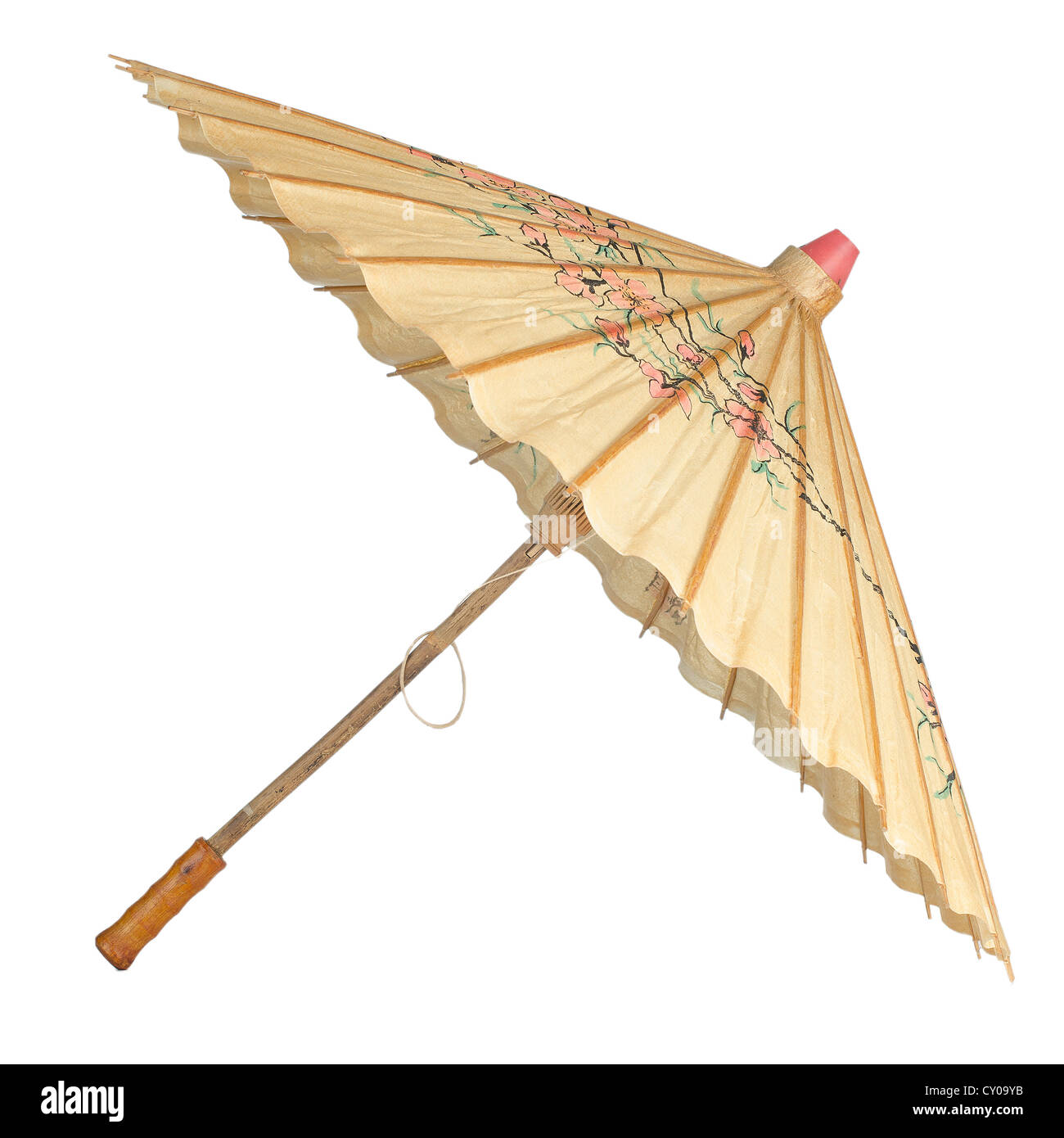 Oriental umbrella isolated on white background Stock Photo Alamy