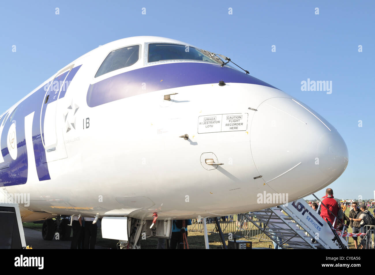 Airliner jet Embraer 170 Stock Photo