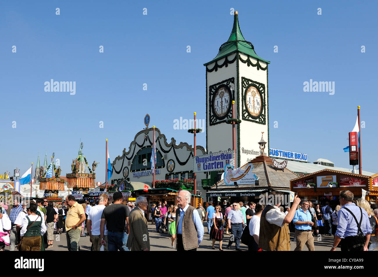 Augustiner Beer Hall Oktoberfest Munich Bavaria Stock Photo Alamy