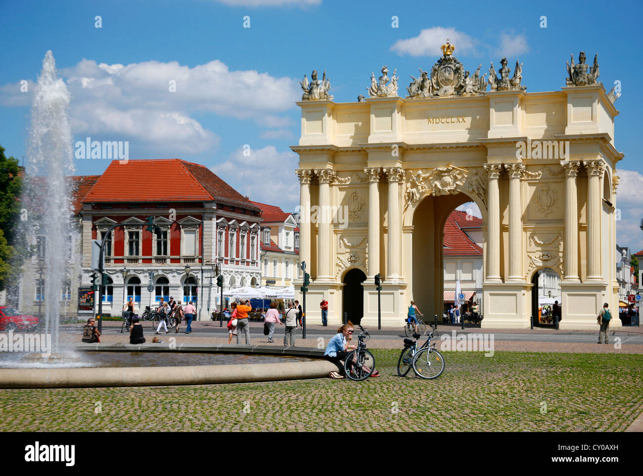 Brandenburg Gate, Potsdam, Brandenburg Stock Photo