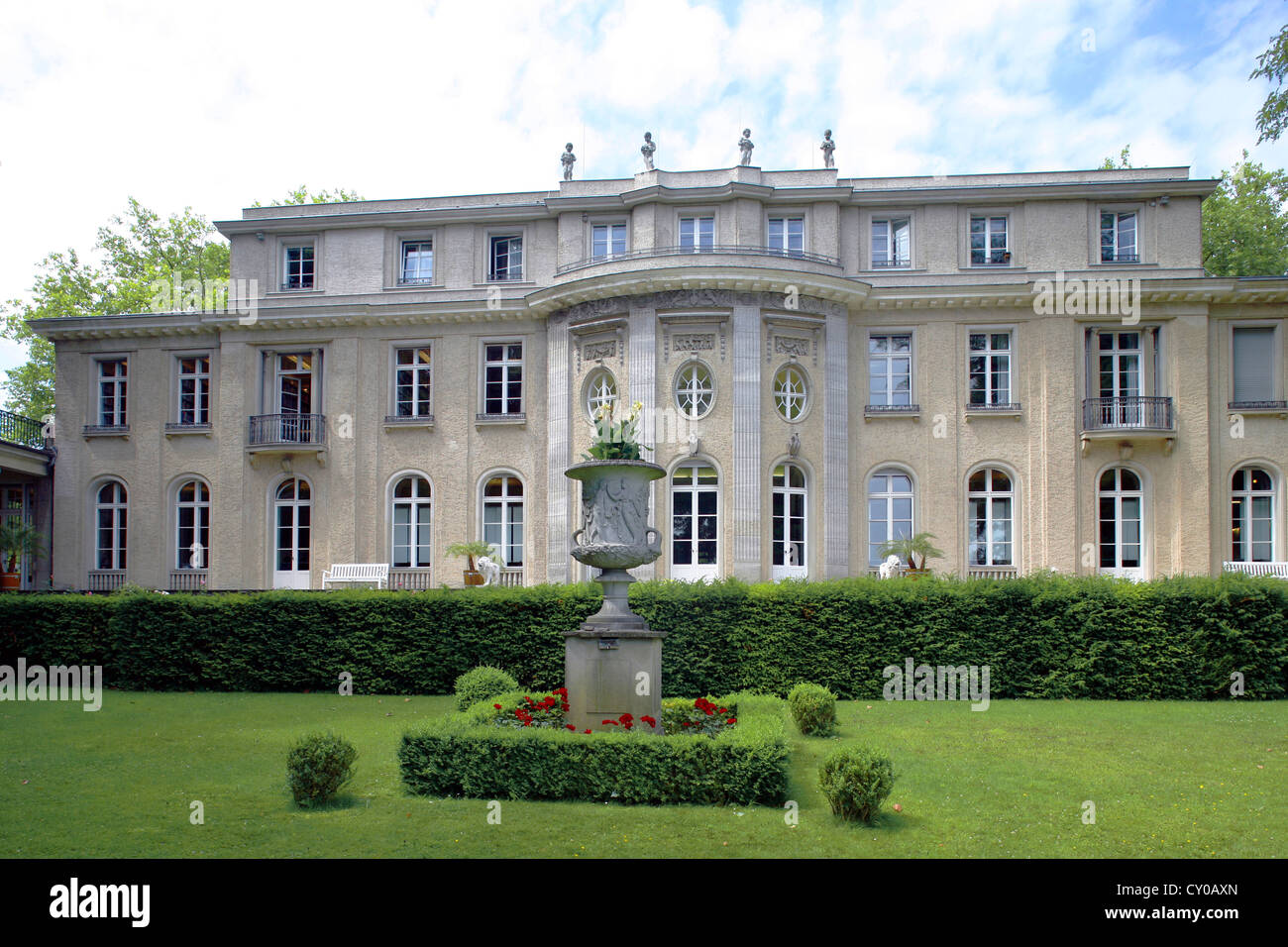 Lake view, villa, house of the Wannsee Conference, Berlin-Wannsee, Berlin Stock Photo