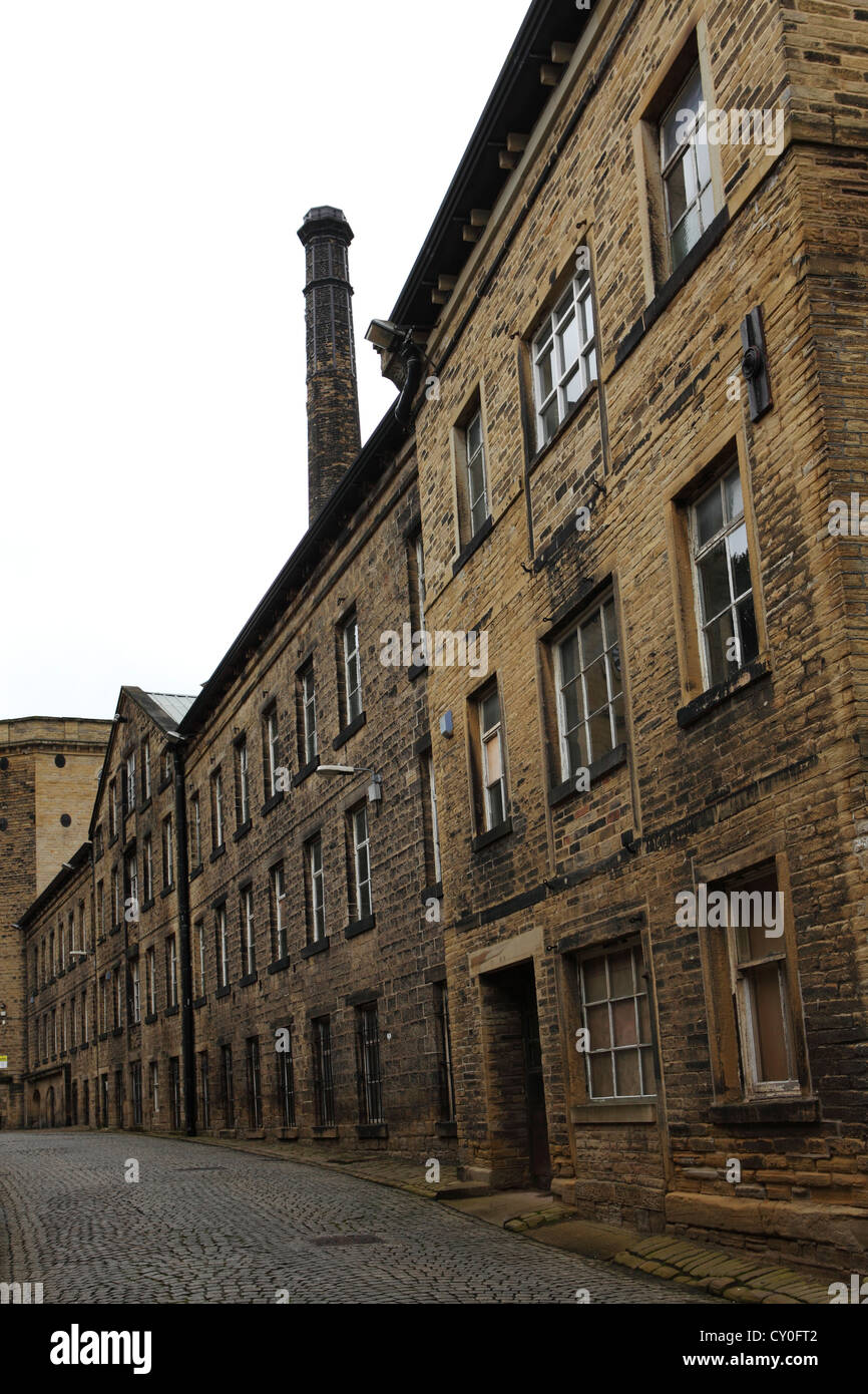 Shaw Lodge Mill in Halifax, West Yorkshire, England. Stock Photo