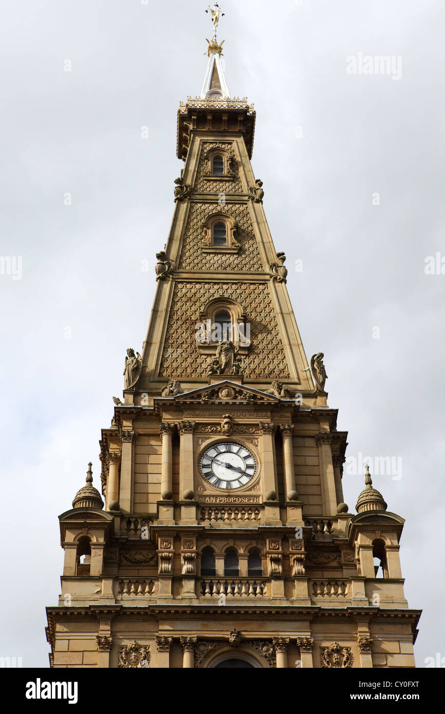 Halifax town hall in Halifax, West Yorkshire, England Stock Photo Alamy