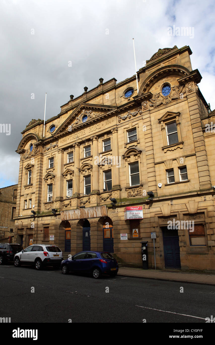 The facade of the Theatre Royal in Halifax, West Yorkshire, England