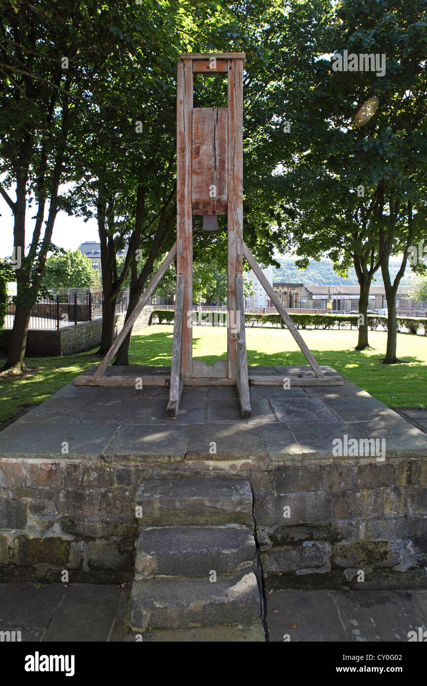 The gibbet in Halifax, West Yorkshire, England Stock Photo Alamy