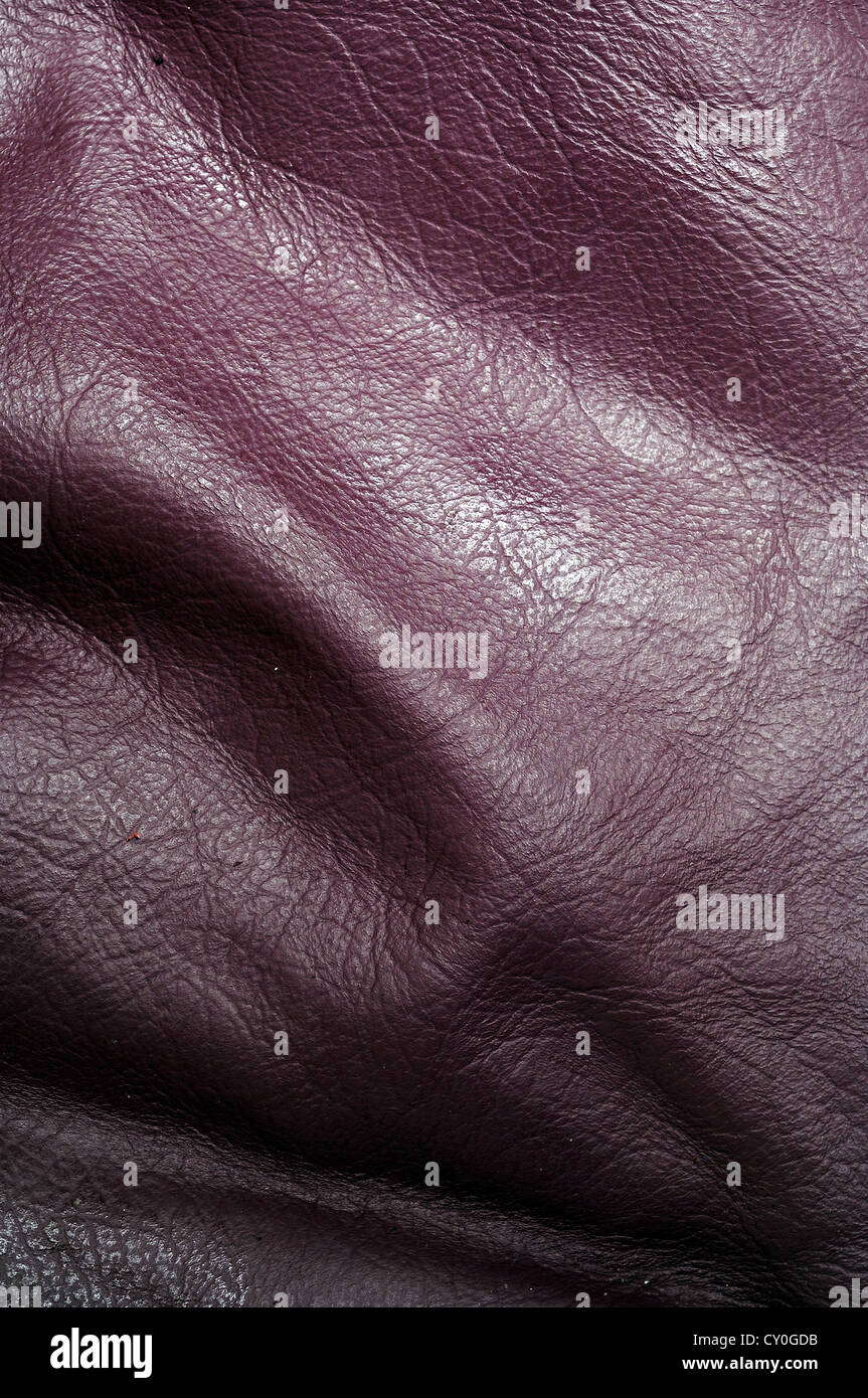 Purple Leather Stock Photo