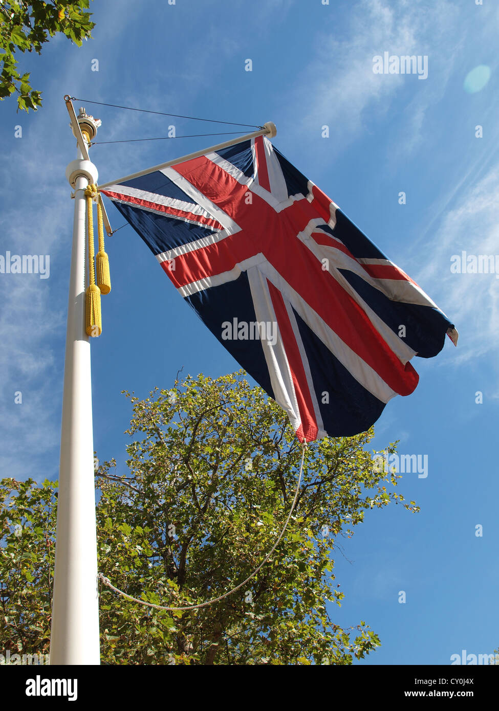 Union Jack national flag of the United Kingdom (UK Stock Photo - Alamy