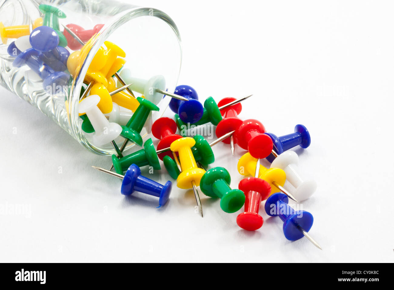 Colored push pin Stock Photo - Alamy