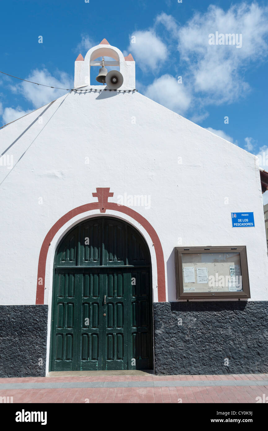 The church at Puerto de Mogan Gran Canaria Canary Islands Spain Stock Photo
