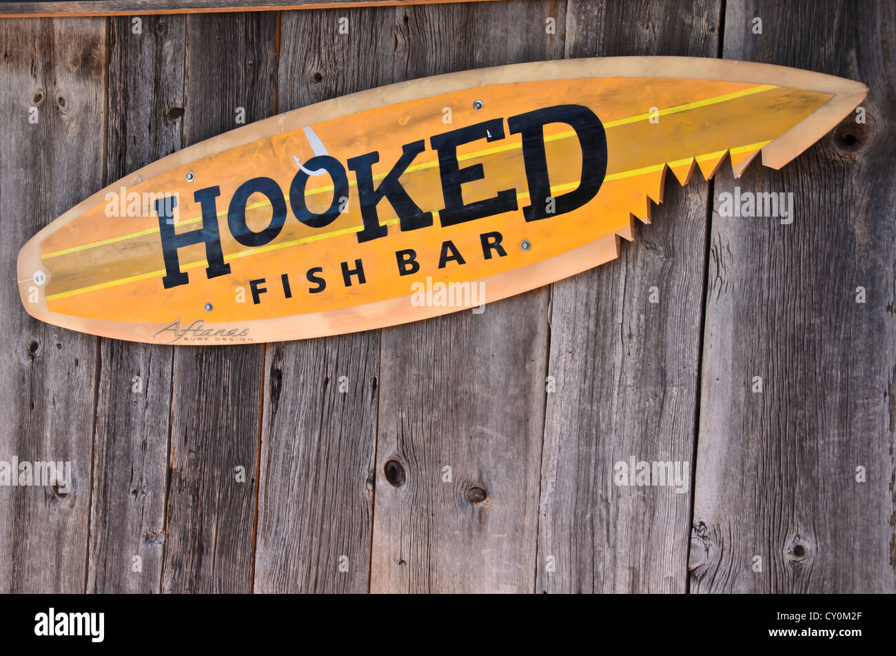 Hooked Sign Stock Photo