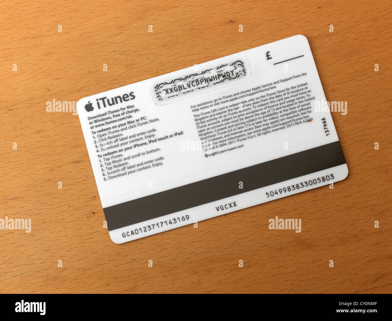 View on Apple Itunes and App Store Gift Voucher Card Hold by Hand
