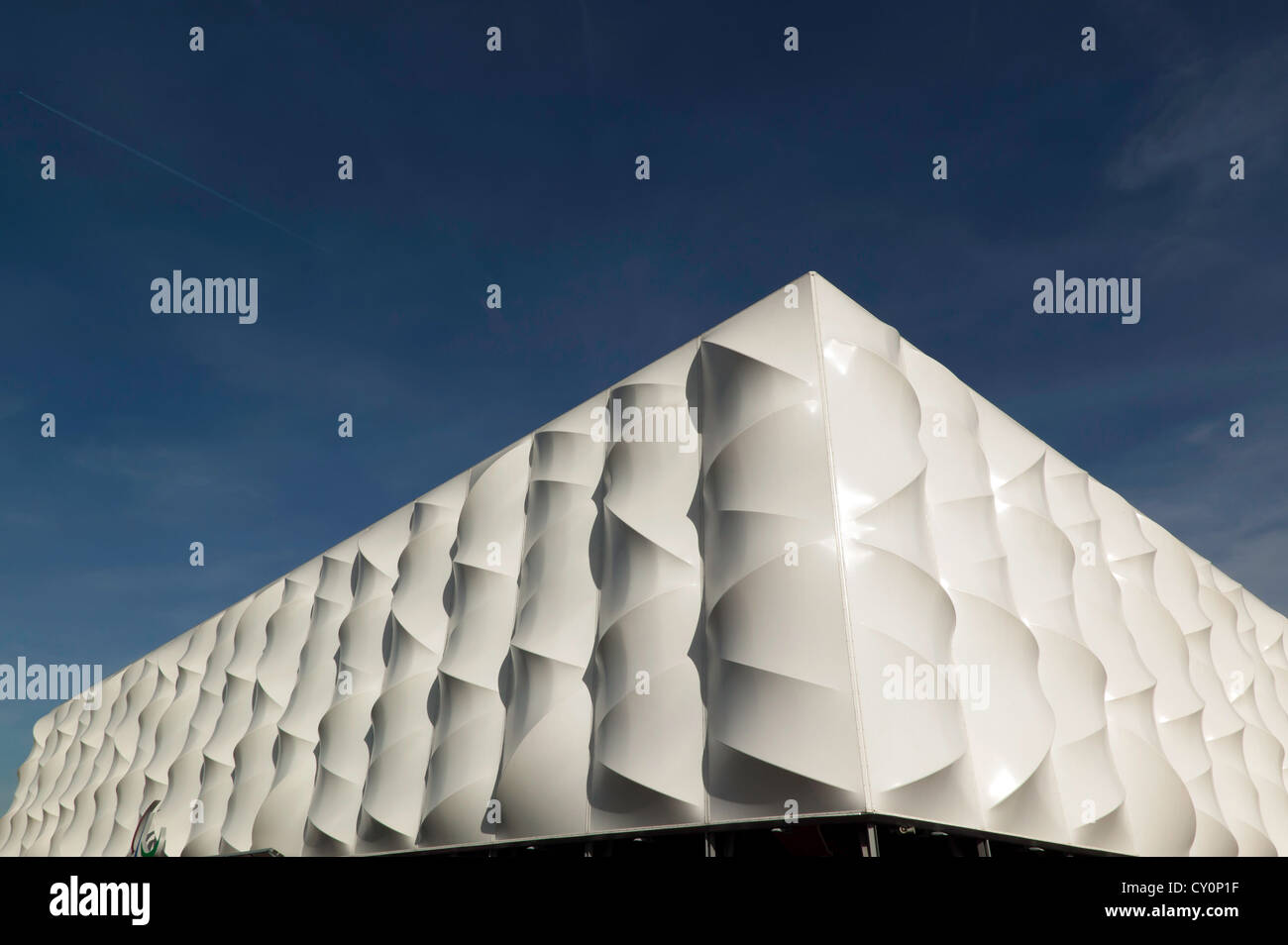 View of the Basketball Arena, in the Olympic Park, Stratford. Stock Photo