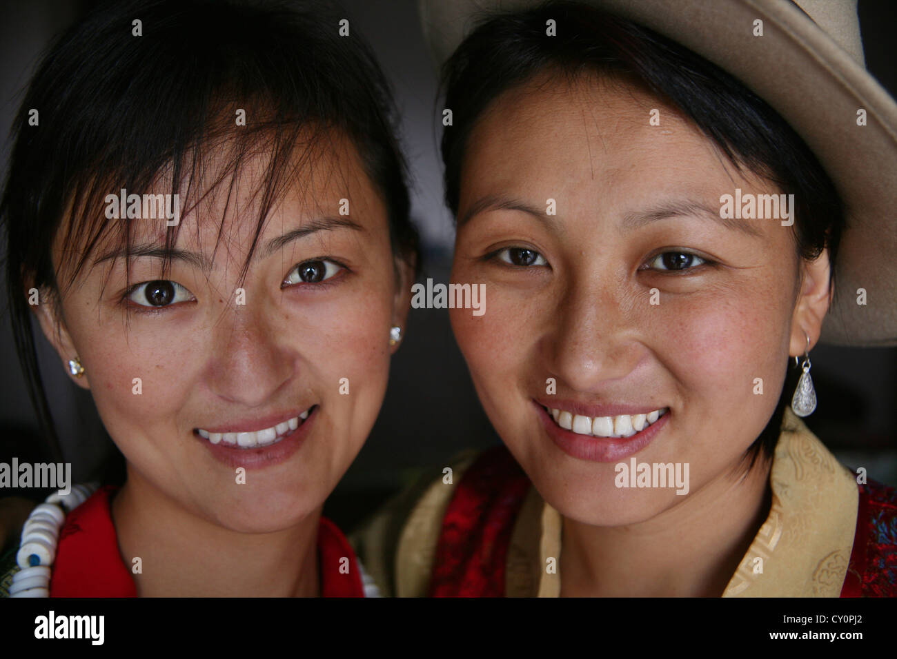 Tibetan woman (Model released) Stock Photo