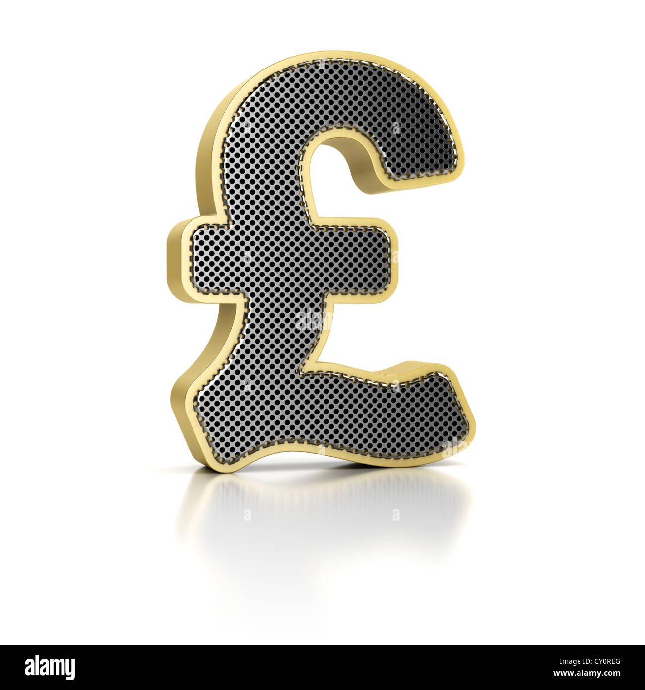The British Pound sign Stock Photo
