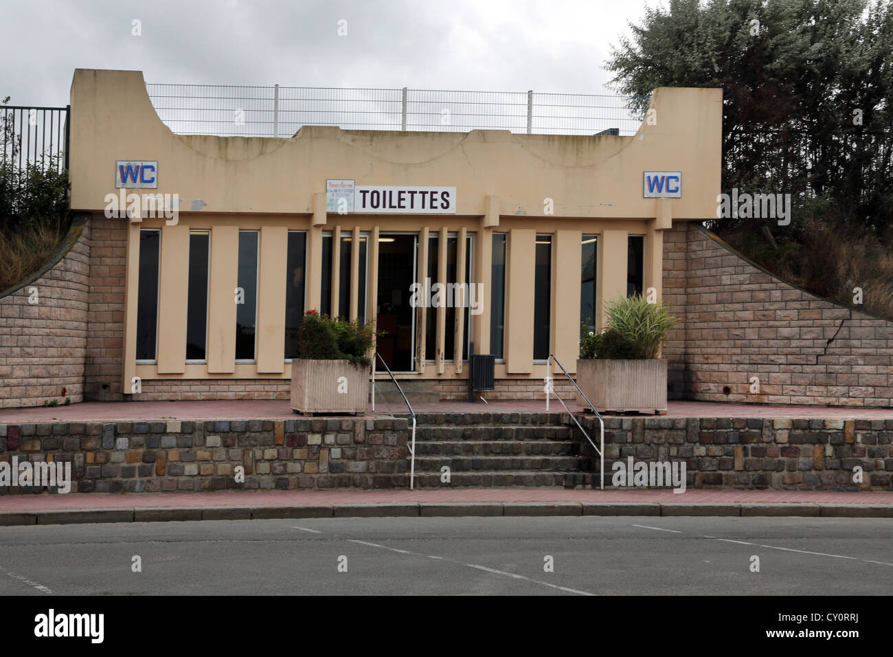 Calais France Public Toilets Near The Beach Stock Photo Alamy