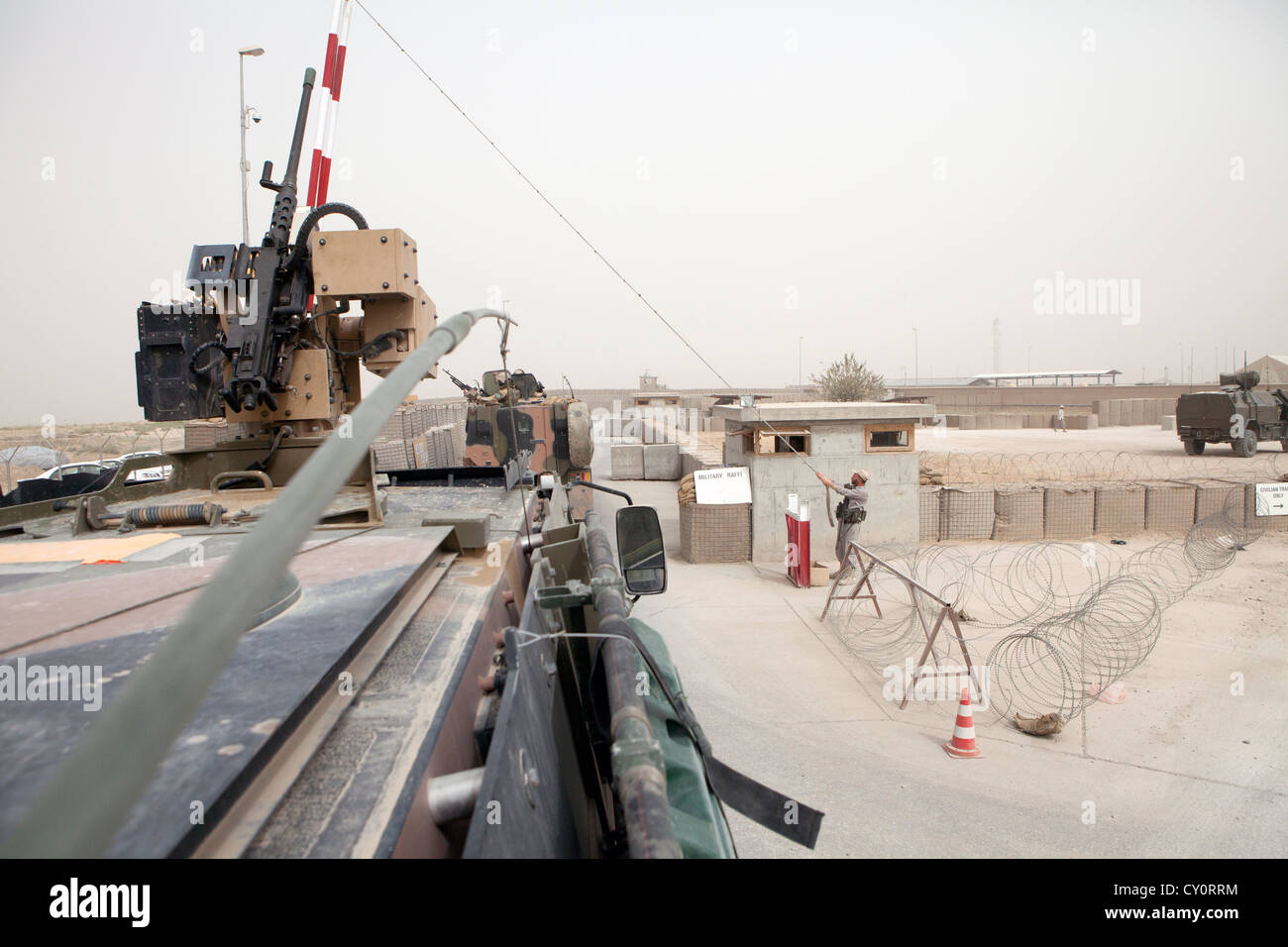 Dutch military on patrol in Kunduz, Afghanistan Stock Photo