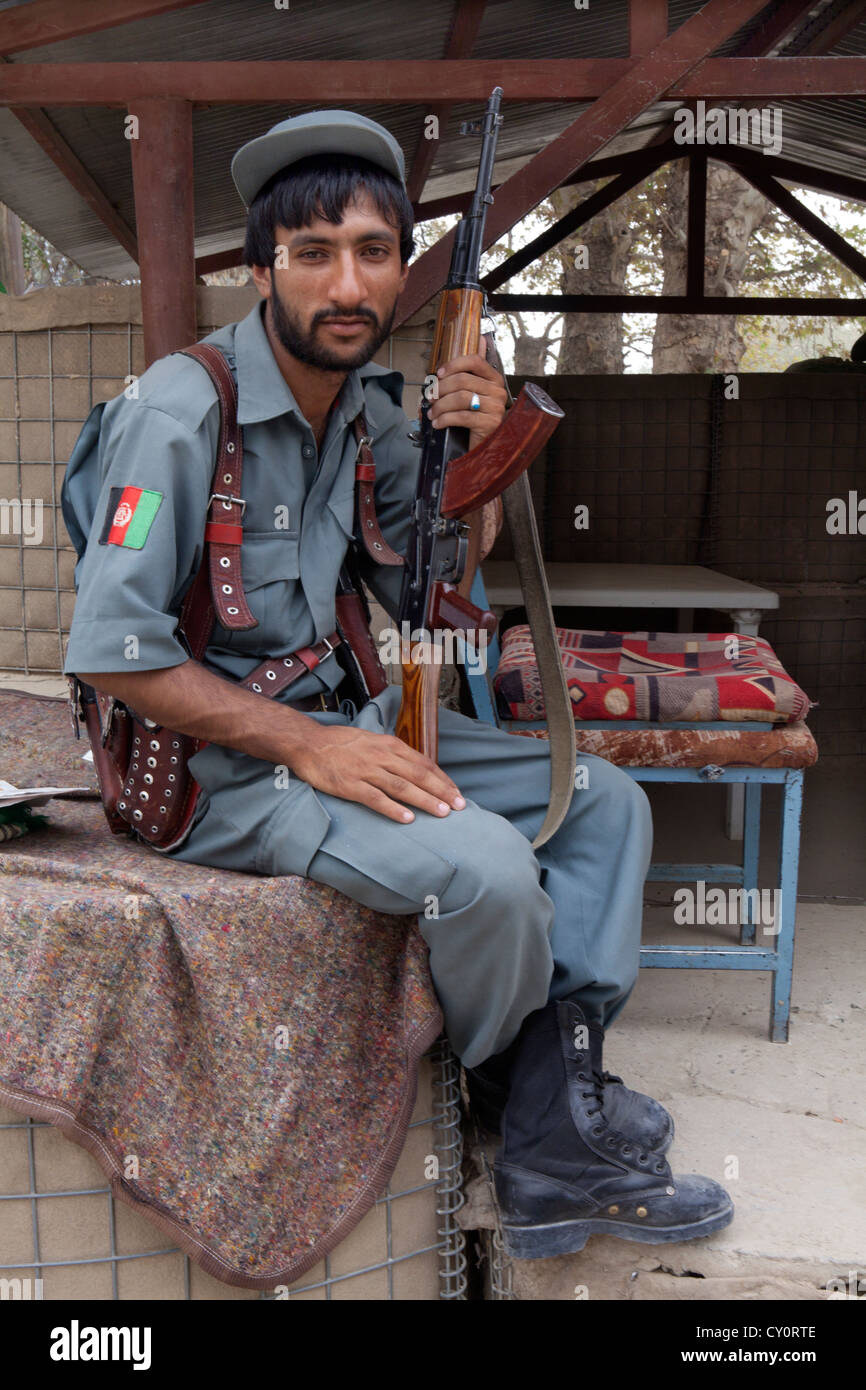 Afghan National Police in Kunduz, afghanistan Stock Photo