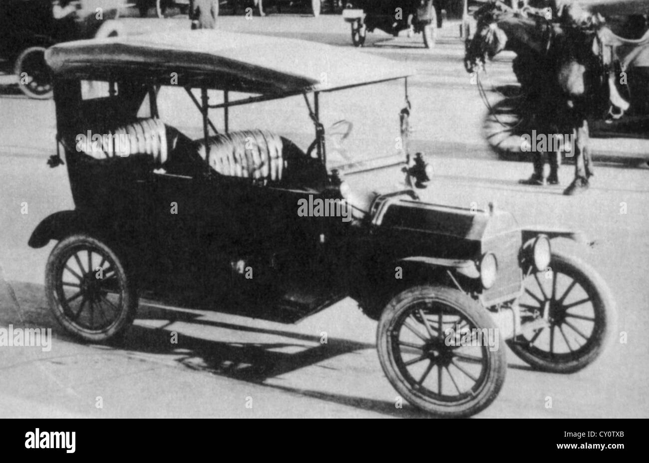 Ford Model T Automobile, Circa 1918 Stock Photo
