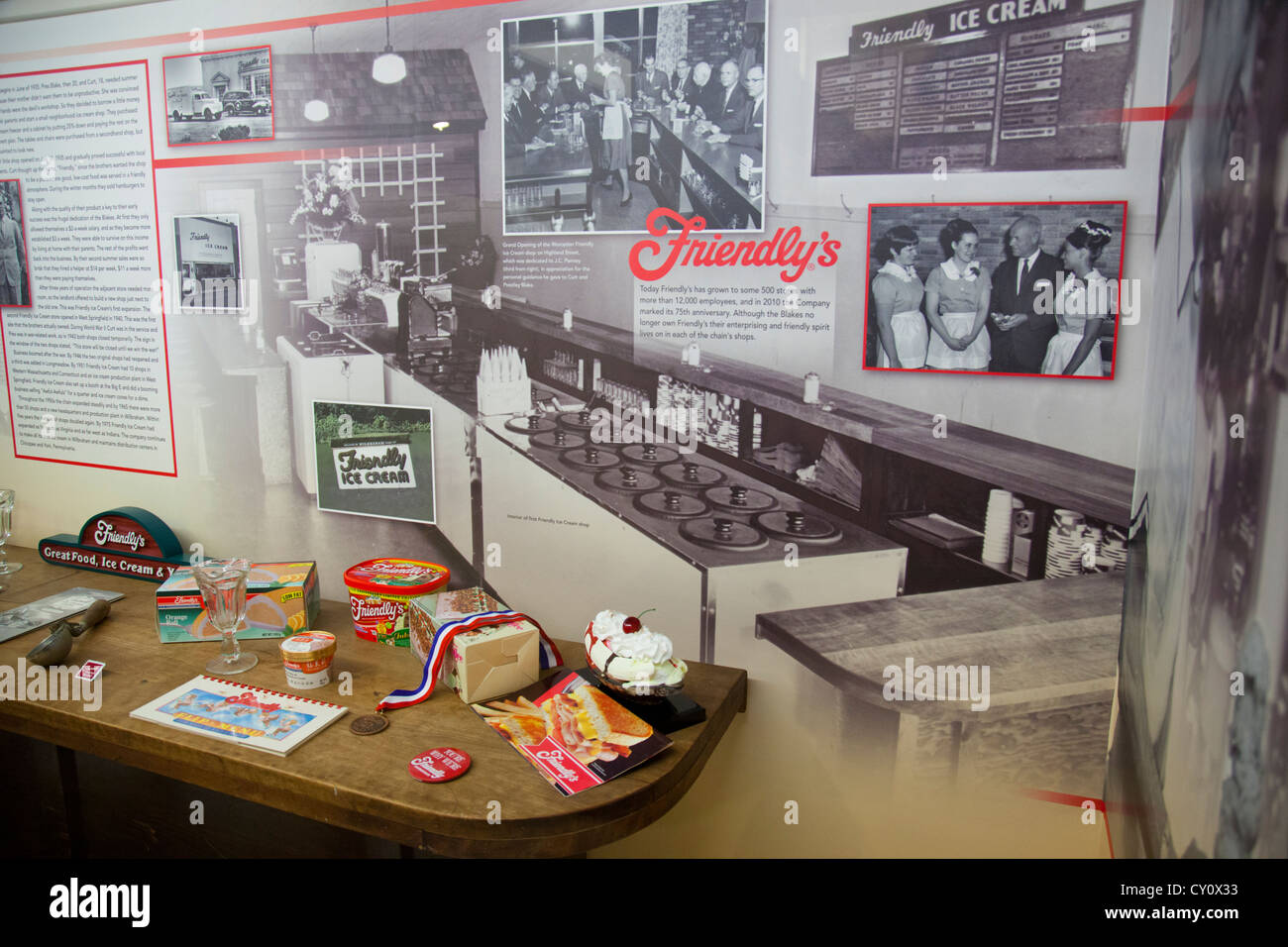 Friendly ice cream Museum of Springfield history Stock Photo Alamy
